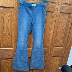Free People Blue Flare Jeans
